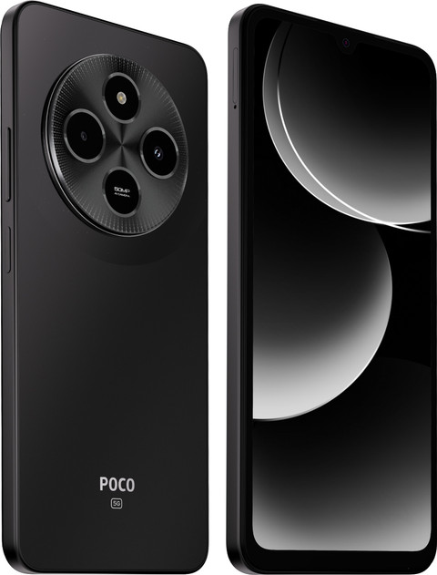 POCO M7 5G, Satin Black (6GB, 128GB) %%gad%% Gadgetflix
